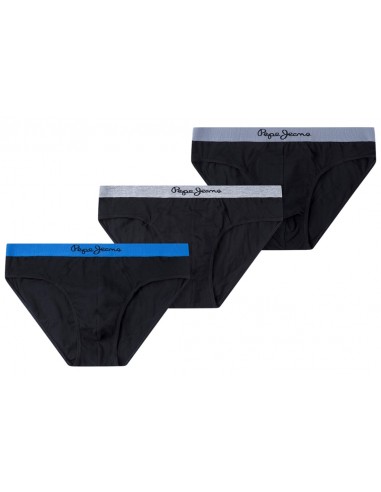 Pepe jeans - PMU10776 - 3PK Black/Blue/Grey/Aquatic Rib 999 - Εσώρουχα