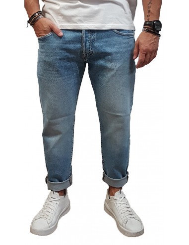 Jack&Jones - 12219565 - Jji Frank Jj Leen CJ 715 Noos - Blue Denim - παντελόνι Jeans CROPPED FIT