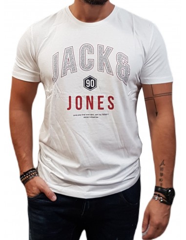 Jack&Jones - 12219812 - JCO Thomas Tee SS Crew Neck FST - White - Slim Fit  - T-shirt