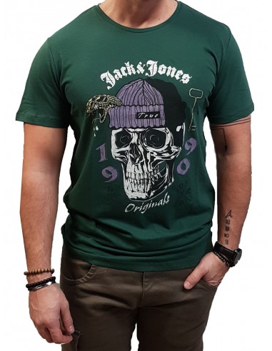 Jack&Jones - 12205684 - Jordome TEE SS Crew Neck SN -Trekking/STANDARD - T-shirtGreen