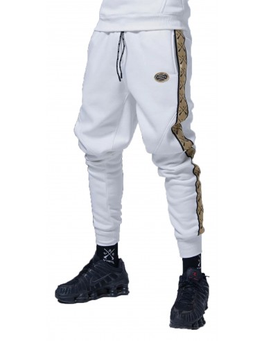 Vinyl Art Clothing - TAPED SIDE PANTS - 07903-02 - White - Φόρμα Παντελόνι