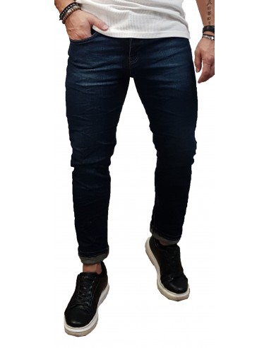 Senior - 473 - Slim Fit - Dark Blue Denim - Παντελόνι Jeans