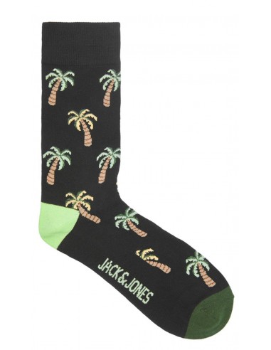 Jack&Jones - 12229532  - Jac Summer Sock SN - Black/Palms - Κάλτσες