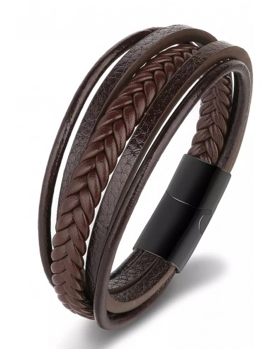 Legend - LGD-Br-2045/C - Leather Brown Bracelet - Βραχιόλι