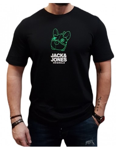 Jack&Jones - 12232653 - Jor Pal Tee SS Crew Neck FST - Black  - T-shirt