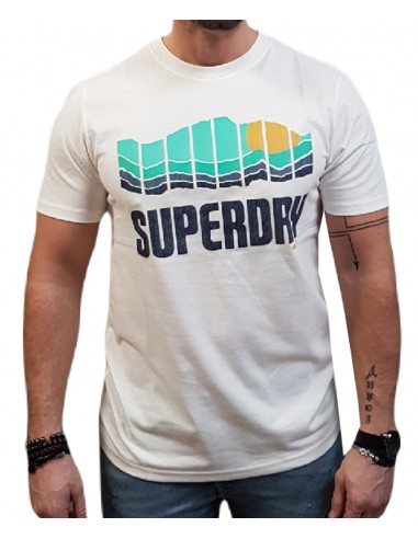 Superdry - M1011531A 8ΖΕ - Vintage Great Outdoors Tee - Natural  White Marl - Μπλούζα Μακό