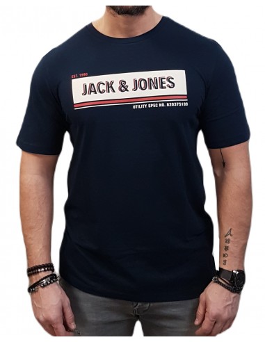Jack&Jones - 12232323 - Jco Adam TEE SS Crew Neck FST - Navy Blazer - T-shirt