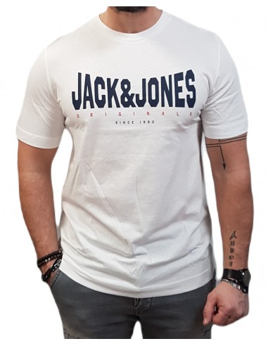 Jack&Jones - 12232652 - Jor Marque TEE SS Crew Neck FST - Bright White - T-shirt