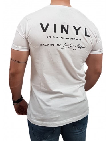 Vinyl Art - 10731-02 - BIG LOGO T-SHIRT - White - μπλούζα μακό