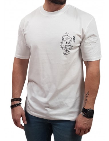 Jack&Jones - 12221955 - Jj Ink Tee SS Crew Neck - White - Slim Fit  - T-shirt
