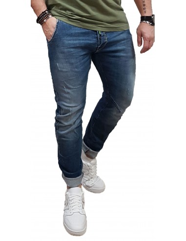 Cover - Namos - Q2575-26 - 3D Loose Skinny Fit - Blue Denim - Παντελόνι Jeans