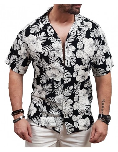 Jack&Jones - 12222959 - Jj Irwin Resort Shirt SS - Black - Slim Fit - Πουκάμισο
