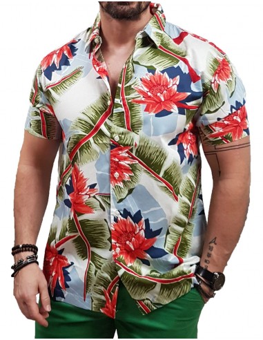 Superdry - M4010620A 9AI - Vintage Hawaiian S/S Shirt - Optic Banana Leaf - Πουκάμισο Κοντομάνικο