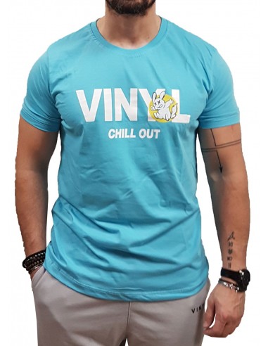 Vinyl Art - 84756-24 - CHILL OUT T-SHIRT - Light Blue - μπλούζα μακό