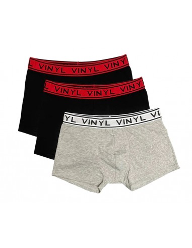 Vinyl Art - 60310-12 - BOXERS 3 PACK - Black/Grey - Εσώρουχα