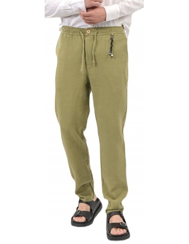 Vittorio Artist - 500-23-Island - Green Linen - Παντελόνι υφασμάτινο