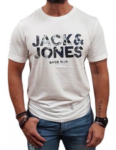 Jack&Jones - 12235189 - Jj James TEE SS Crew Neck - Cloud Dancer  - T-shirt