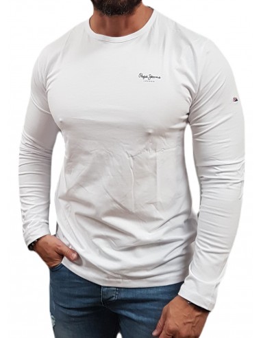 Pepe Jeans - PM508211-800 - Original Basic 2 Long N - White - μπλούζα μακό