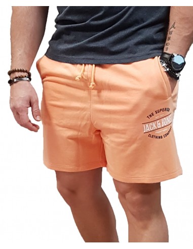 Jack&Jones - 12200061 - Jji Brat Logo Sweat Shorts In - Shell Coral - Βερμούδα
