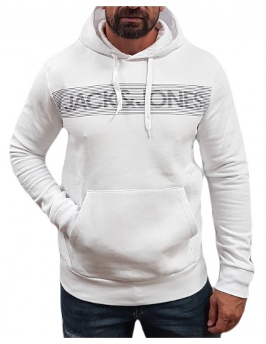 Jack&Jones - 12152840 - JJE Corp Logo Sweat Hood Noos - White/Play 3 - Φούτερ