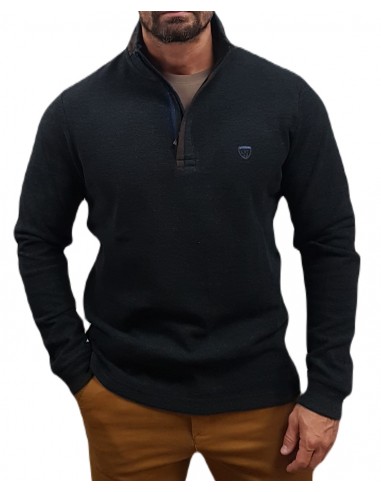 Lexton - 13.32 - Capten HalfZip''23 - Anthracite Melange - Regular Fit - Μπλούζα