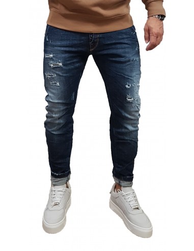 Cover - Q4475-27 - Namos - 3D Loose Skinny Fit - Blue Denim - Παντελόνι Jeans