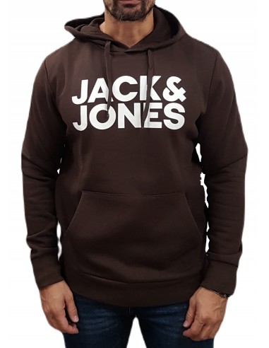 Jack&Jones - 12152840 - JJE Corp Logo Sweat Hood Noos -Seal Brown  - Φούτερ