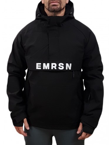 Emerson - 232.EM10.61 - Black - Hooded Pullover Jacket  - Μπουφάν