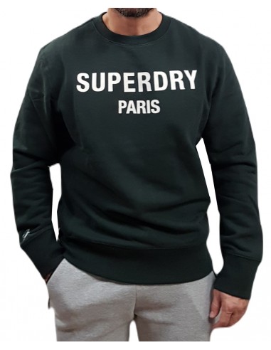 Superdry - M2013479A 3KO - Luxury Sport Loose Fit Crew - Academy Dark Green - Μπλουζα