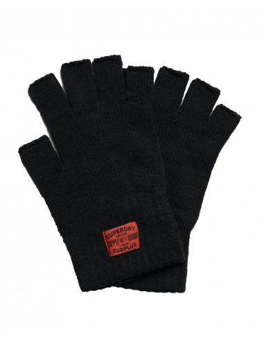 Superdry - W9310063A 02A - Workwear Knitted Gloves - Black - Γάντια
