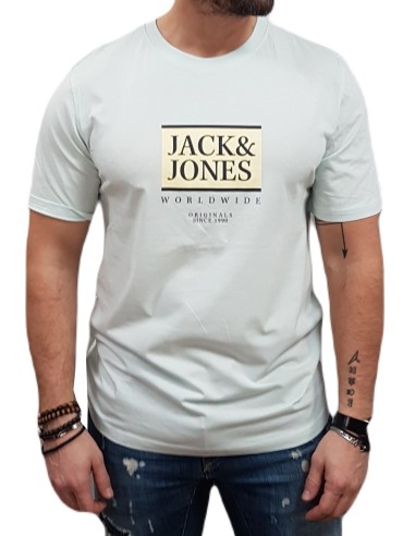 Jack&Jones - 12252681 - JOR Lafayette Box Tee SS Crew Neck - Skylight - Slim Fit  - T-shirt