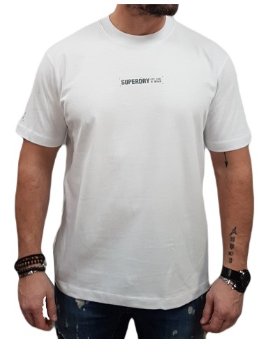 Superdry - M6010809A T7X - Utility Sport Logo Loose Tee - Brilliant White - Oversize fit - Μπλούζα Μακό