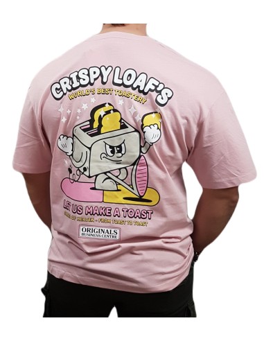 Jack&Jones - 12254168 - Jor Toast Tee SS Crew Neck TG LN - Pink Nectar - Oversize  - T-shirt