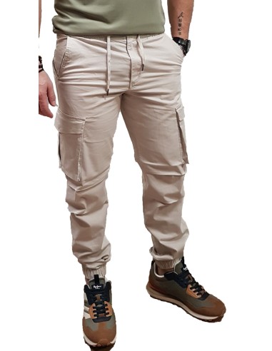 Jack&Jones - 12242264 - Jpst Kane Jj Noah Cuffed Cargo Noos - Silver Cloud - Regular Fit - Παντελόνι CARGO