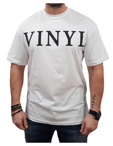 Vinyl Art - 20100-02 - Oversized t-shirt - White - μπλούζα μακό