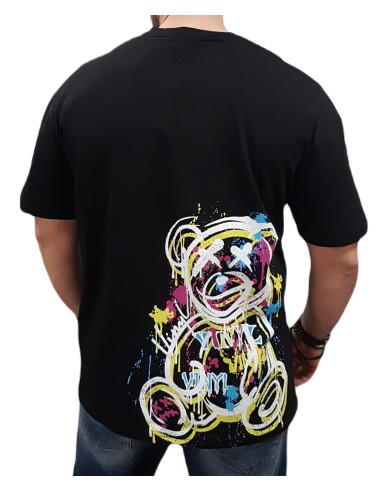 Vinyl Art - 89420-01 - Oversized t-shirt - Black - μπλούζα μακό