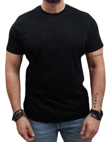 Guess - M2BP47KHD0-JBLK - Black - Slim Fit - T-Shirt Μακό