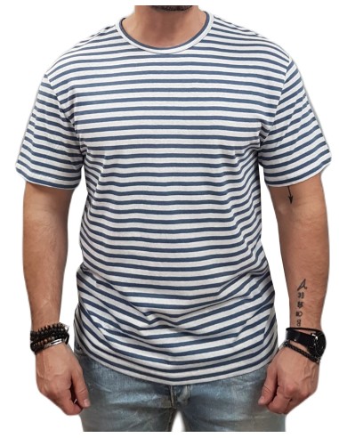 Jack&Jones - 12252797 - Jpr Cc  Soft Linen Blend SS Tee - Blue Horizon Stripe  - Κοντομάνικο μπλουζάκι