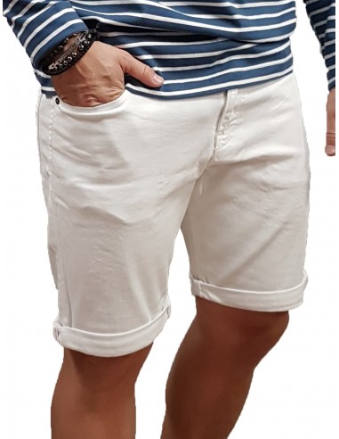 Jack&Jones - 12232400 - JPST Rick JJ Icon Shorts AMA SN - Bright White - Βερμούδα Jean