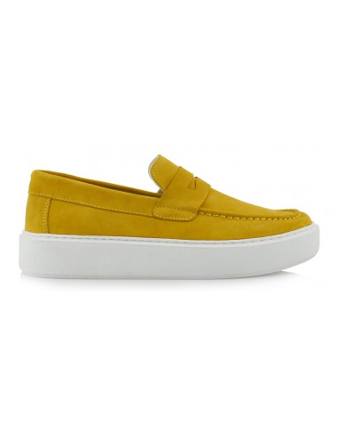 Renato Garini - Q57007812674 - Loafers - Yellow Suede - Παπούτσια