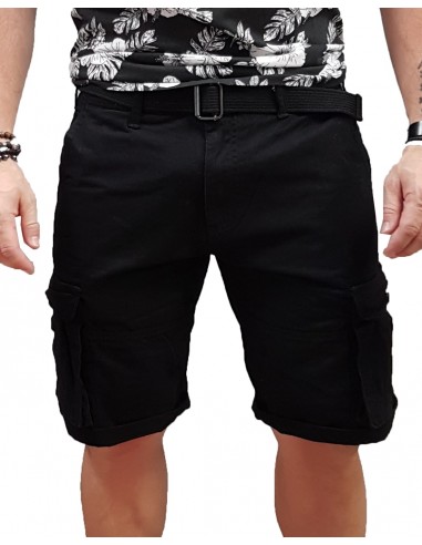 Rebase - 241-RMSHO-711 - Cargo Shorts - Black - Βερμούδα