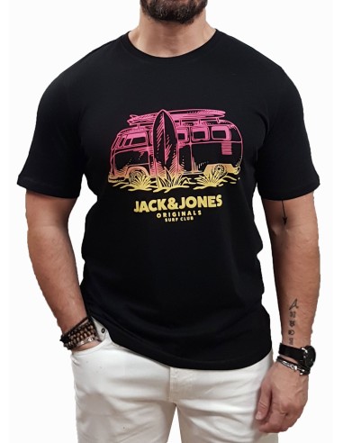 Jack&Jones - 12258057 - Jor Aruba Tee SS Crew Neck 1 FST - Black - Slim Fit - T-shirt