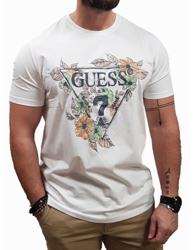 Guess - M4GI11I3Z14-G011 - White - Slim Fit - T-Shirt Μακό