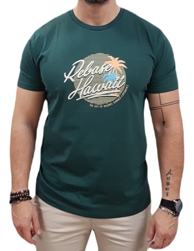 Rebase - 241-RTS-262 - Forest Green - Μπλούζα Μακό