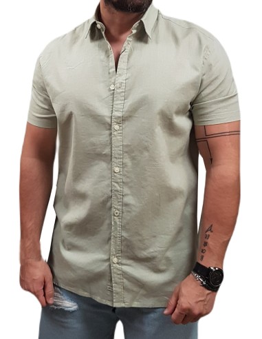 Rebase - 241-RGS-579 - Short Sleeve - Lt Mint - Κοντομάνικο Πουκάμισο