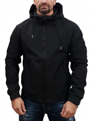 Jack&Jones - 12236300 - Jje Basic Softshell Hood Noos - Black - Μπουφάν
