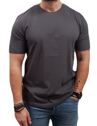 Jack&Jones - 12156101 - Jje Organic Basic Tee SS 0-Neck Noos - Asphalt - Κοντομάνικο μπλουζάκι
