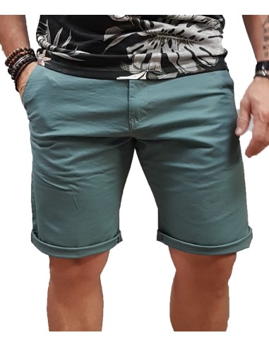 Rebase - 241-RMSHO-708 - Chinos Bermuda - Dusty Petrol - Βερμούδα