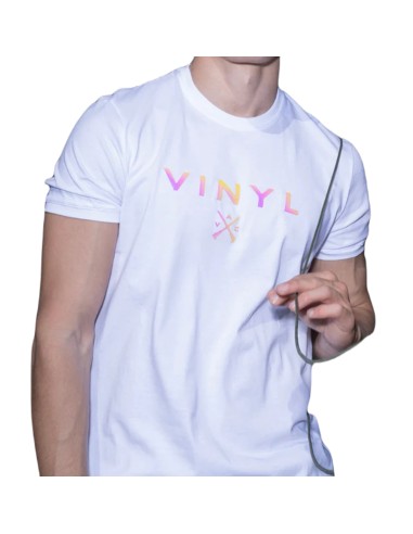 Vinyl Art - 19524-02 - Long Line T-shirt - White - μπλούζα μακό