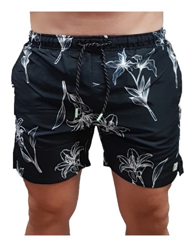 Rebase - 241-RMTS-802 - Swimwear AOP - Black Combo - Μαγιό